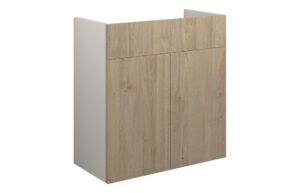 Truro 600mm Standard Basin Unit - Havana Oak (Grey Cab)