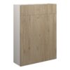 Truro 600mm Slim WC Unit - Havana Oak (Grey Cab)