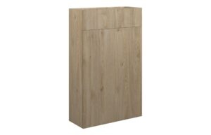 Truro 500mm Slim WC Unit - Havana Oak (Oak Cab)