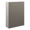 Truro 600mm Slim WC Unit - Matt Stone (Grey Cab)
