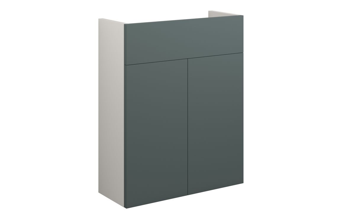 Truro 500mm Slim Basin Unit - Matt Green (Grey Cab)