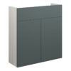 Truro 600mm Slim Basin Unit - Matt Green (Grey Cab)