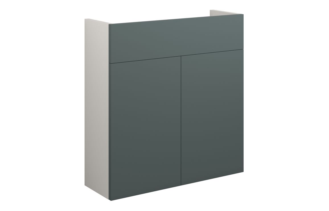 Truro 600mm Slim Basin Unit - Matt Green (Grey Cab)