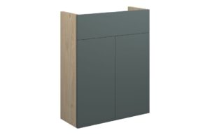 Truro 500mm Slim Basin Unit - Matt Green (Oak Cab)