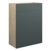 Truro 600mm Standard WC Unit - Matt Green (Oak Cab)