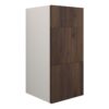 Truro 300mm Standard 3 Drawer Unit - Warm Walnut (Grey Cab)