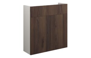 Truro 600mm Slim Basin Unit - Warm Walnut (Grey Cab)