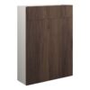 Truro 600mm Slim WC Unit - Warm Walnut (Grey Cab)