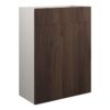 Truro 600mm Standard WC Unit - Warm Walnut (Grey Cab)