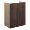 Truro 500mm Standard Basin Unit - Warm Walnut (Oak Cab)