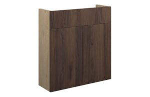 Truro 600mm Slim Basin Unit - Warm Walnut (Oak Cab)
