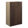 Truro 500mm Standard WC Unit - Warm Walnut (Oak Cab)