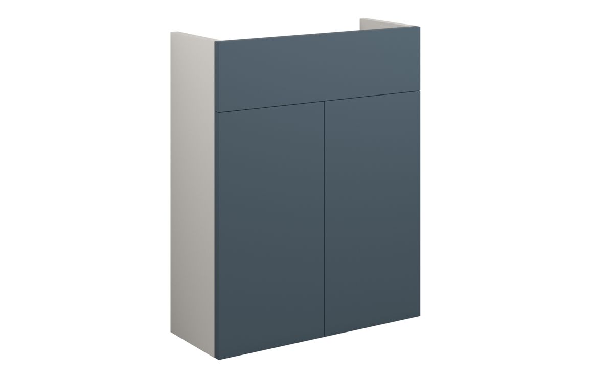 Truro 500mm Slim Basin Unit - Matt Arley Blue (Grey Cab)