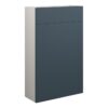 Truro 500mm Slim WC Unit - Matt Arley Blue (Grey Cab)
