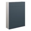 Truro 600mm Slim WC Unit - Matt Arley Blue (Grey Cab)