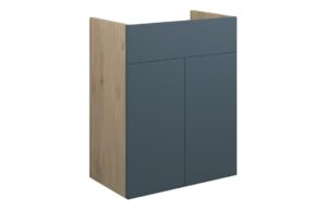 Truro 500mm Standard Basin Unit - Matt Arley Blue (Oak Cab)