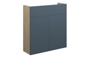 Truro 600mm Slim Basin Unit - Matt Arley Blue (Oak Cab)