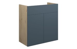 Truro 600mm Standard Basin Unit - Matt Arley Blue (Oak Cab)
