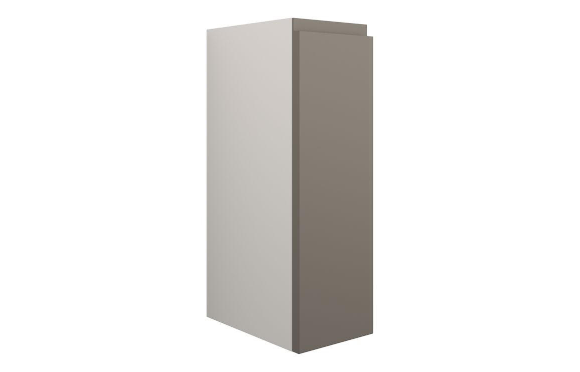 Tewin 200mm Standard Toilet Roll Unit - Matt Stone (Grey Cab)