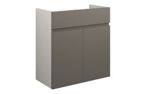 Tewin 600mm Standard Basin Unit - Matt Stone (Grey Cab)