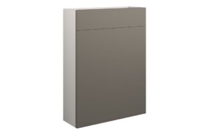 Tewin 600mm Slim WC Unit - Matt Stone (Grey Cab)