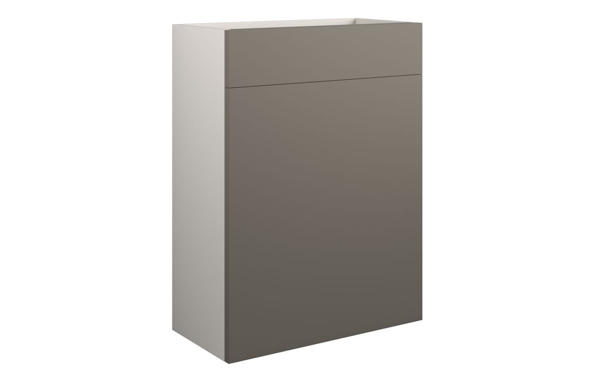 Tewin 600mm Standard WC Unit - Matt Stone (Grey Cab)