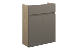 Tewin 500mm Slim Basin Unit - Matt Stone (Oak Cab)