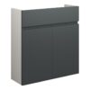 Tewin 600mm Slim Basin Unit - Matt Graphite Grey (Grey Cab)