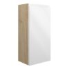 Tewin 300mm Slim Base Unit - White Gloss (Oak Cab)