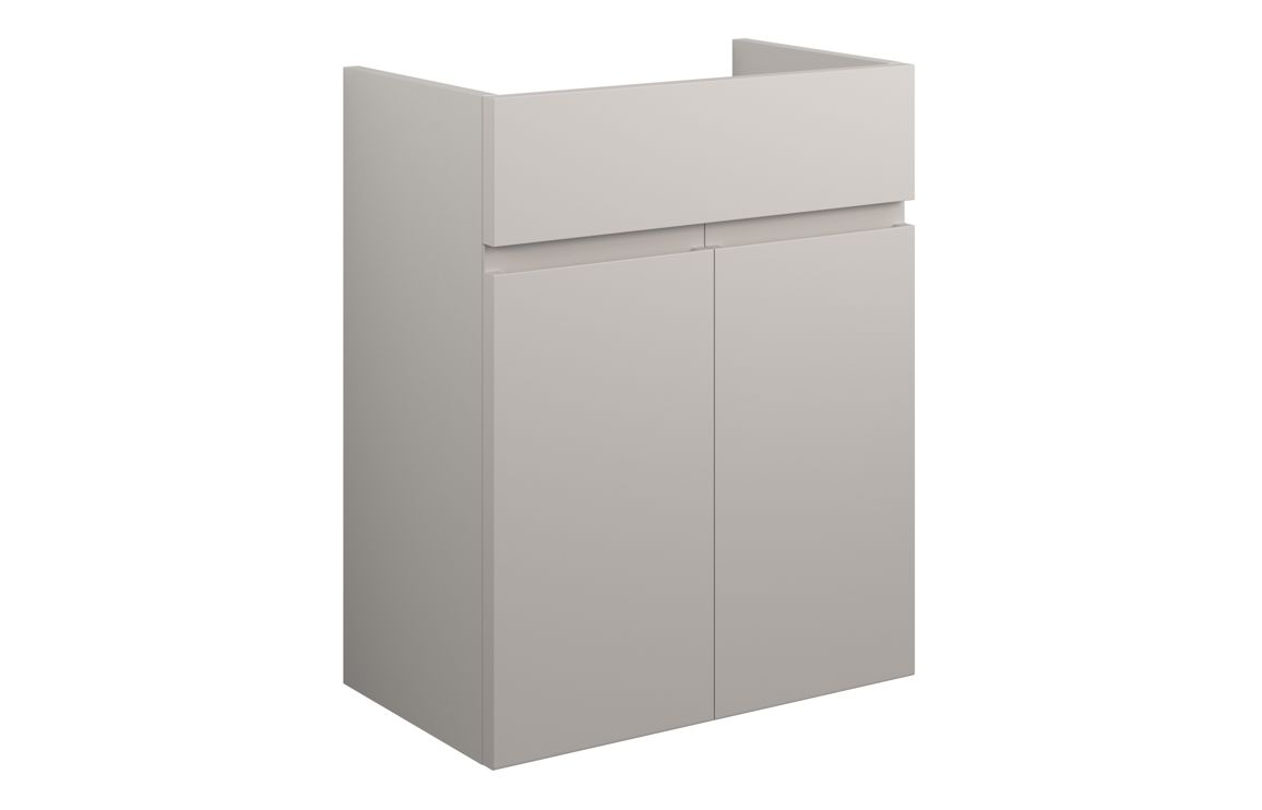 Tewin 500mm Standard Basin Unit - Matt Dove Grey (Grey Cab)