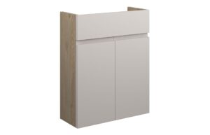 Tewin 500mm Slim Basin Unit - Matt Dove Grey (Oak Cab)