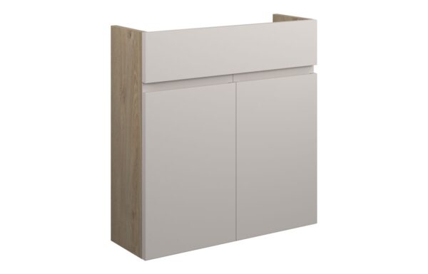 Tewin 600mm Slim Basin Unit - Matt Dove Grey (Oak Cab)