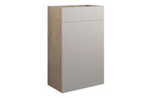 Tewin 500mm Standard WC Unit - Matt Dove Grey (Oak Cab)