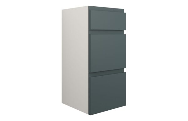 Tewin 300mm Standard 3 Drawer Unit - Matt Green Camo (Grey Cab)