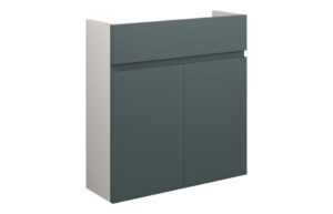 Tewin 600mm Slim Basin Unit - Matt Green Camo (Grey Cab)