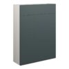 Tewin 600mm Slim WC Unit - Matt Green Camo (Grey Cab)