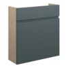 Tewin 600mm Slim Basin Unit - Matt Green Camo (Oak Cab)