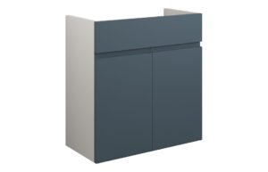 Tewin 600mm Standard Basin Unit - Matt Arley Blue (Grey Cab)