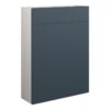Tewin 600mm Slim WC Unit - Matt Arley Blue (Grey Cab)
