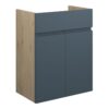 Tewin 500mm Standard Basin Unit - Matt Arley Blue (Oak Cab)