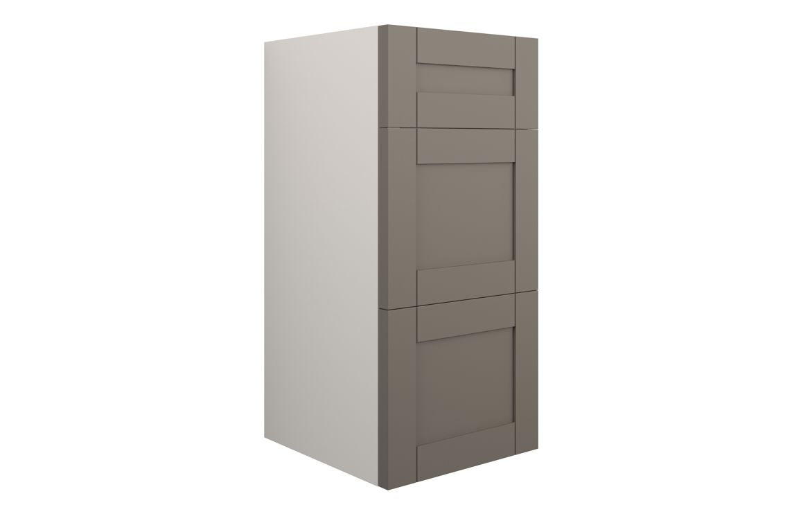 Verity 300mm Standard 3 Drawer Unit - Matt Stone (Grey Cab)
