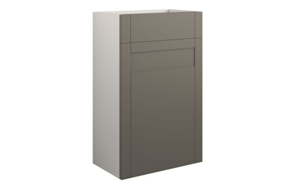 Verity 500mm Standard WC Unit - Matt Stone (Grey Cab)
