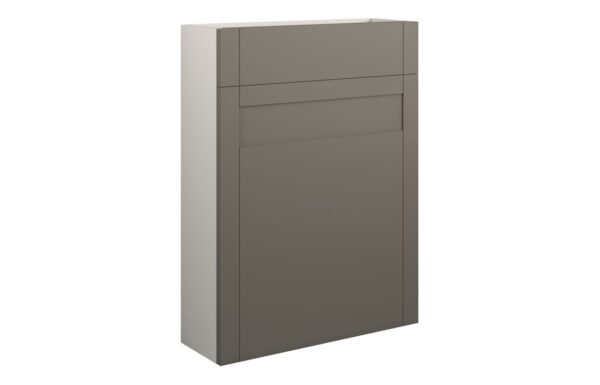 Verity 600mm Slim WC Unit - Matt Stone (Grey Cab)