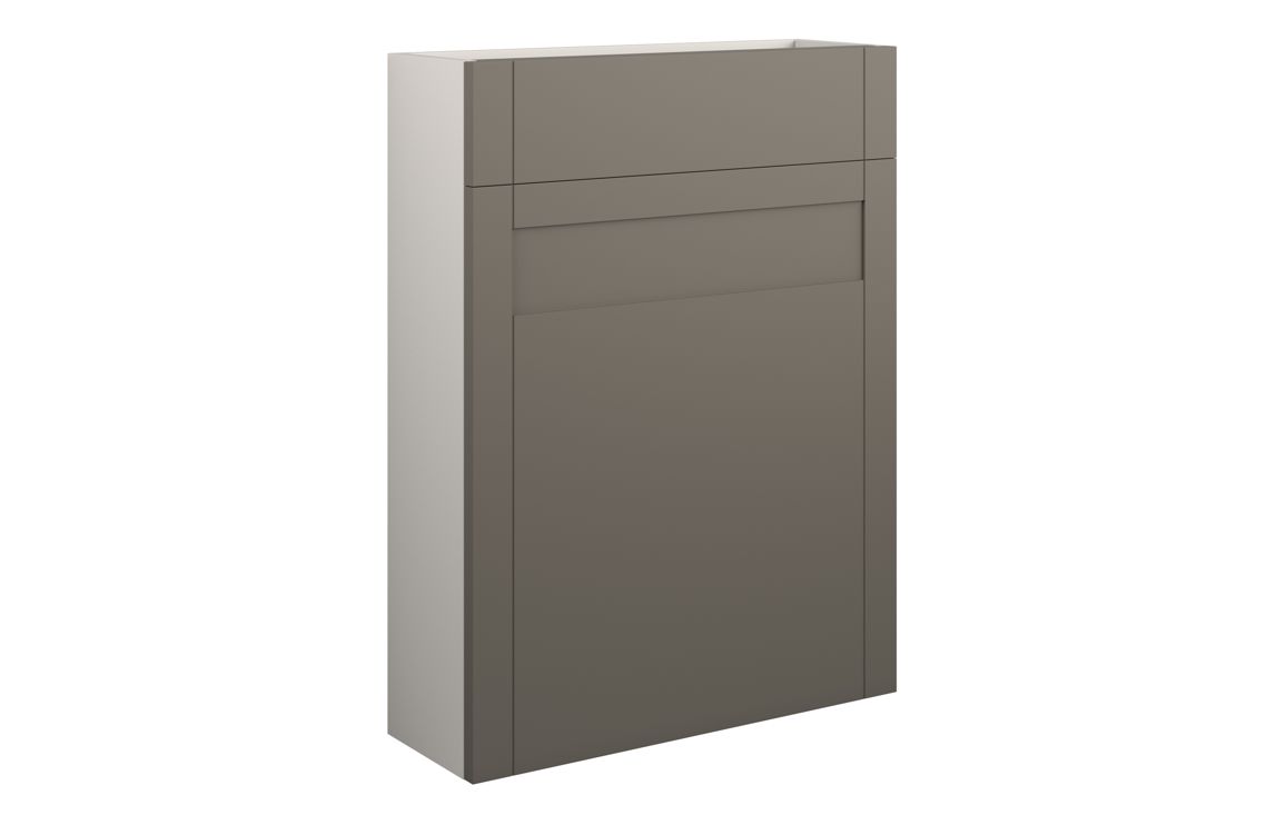 Verity 600mm Slim WC Unit - Matt Stone (Grey Cab)