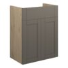 Verity 500mm Standard Basin Unit - Matt Stone (Oak Cab)