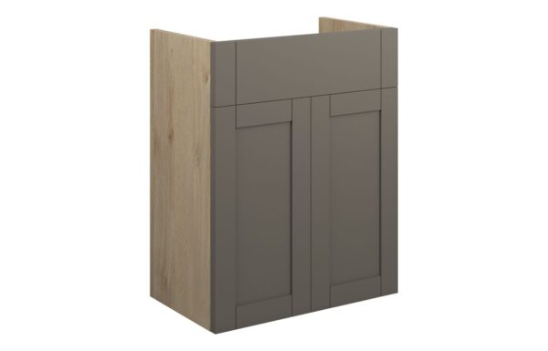 Verity 500mm Standard Basin Unit - Matt Stone (Oak Cab)