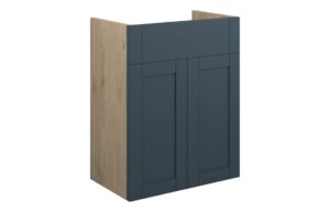 Verity 500mm Standard Basin Unit - Matt Arley Blue (Oak Cab)