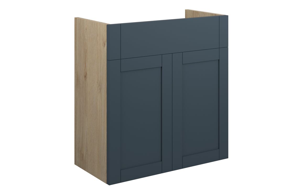 Verity 600mm Standard Basin Unit - Matt Arley Blue (Oak Cab)