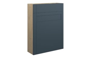 Verity 600mm Slim WC Unit - Matt Arley Blue (Oak Cab)