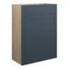 Verity 600mm Standard WC Unit - Matt Arley Blue (Oak Cab)